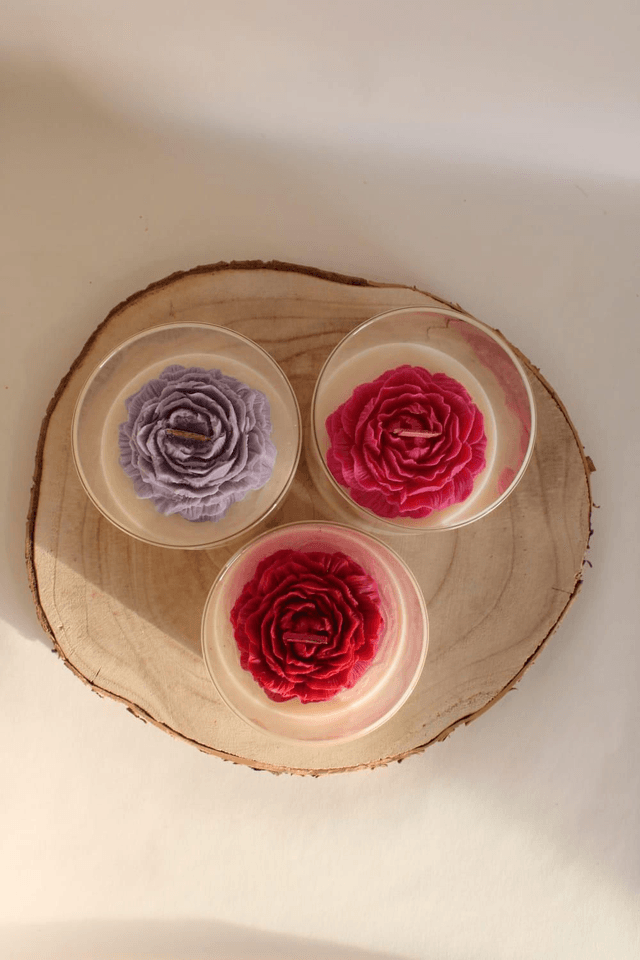 Bougie Fleur Pivoine