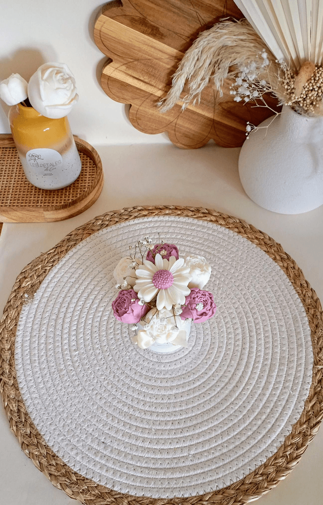 Mini-bouquet de fleurs de cire