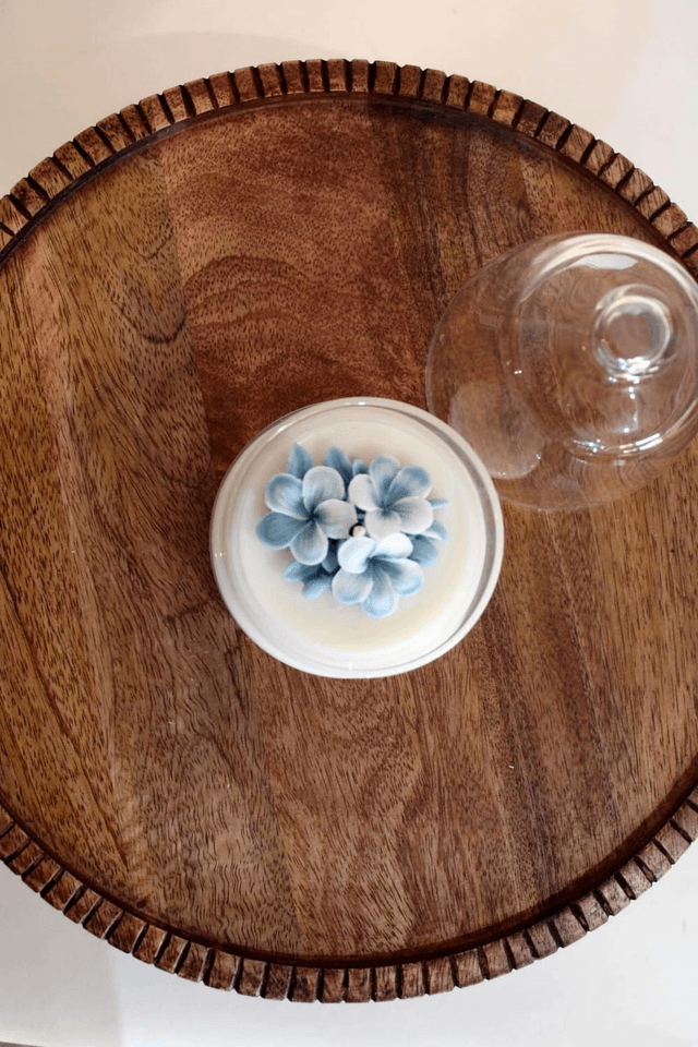 Bougie Fleur de Cerisier | Cloche en verre 