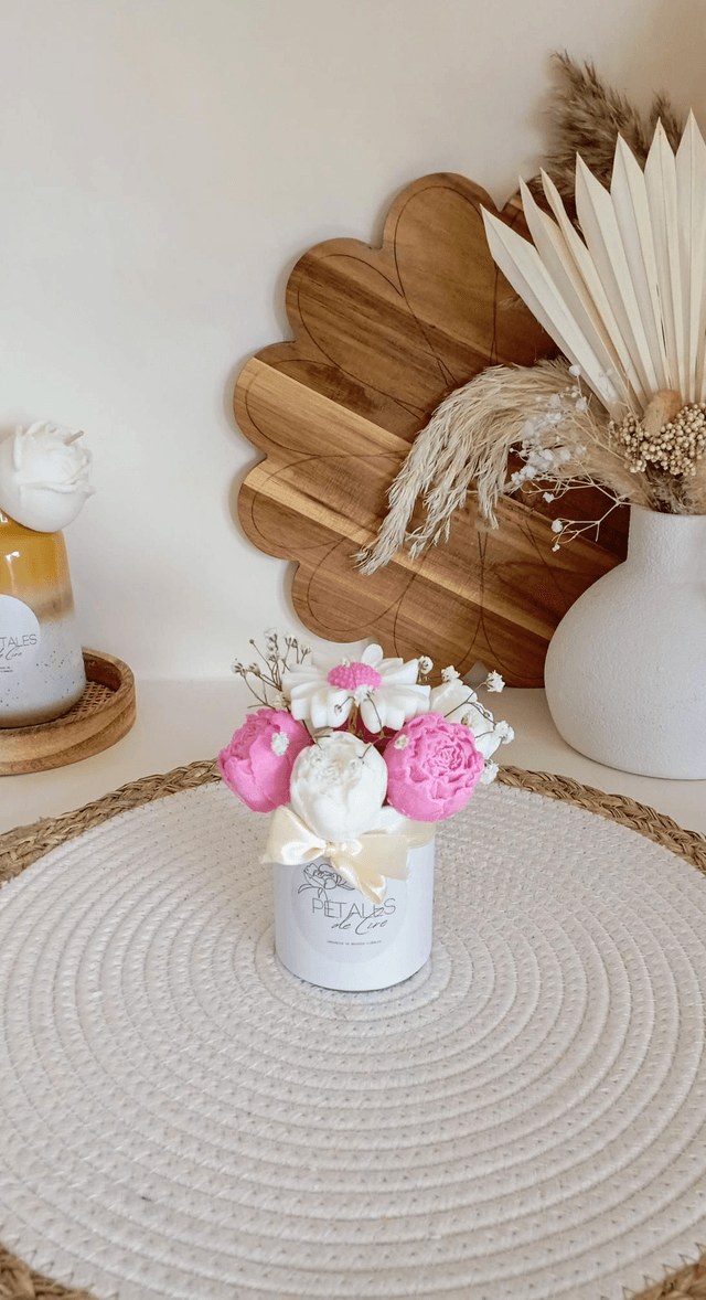 Mini-bouquet de fleurs de cire