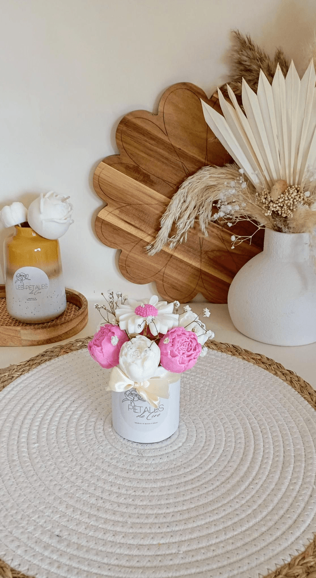 Mini-bouquet de fleurs de cire