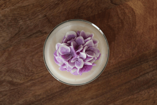 Bougie Fleur Hortensia 