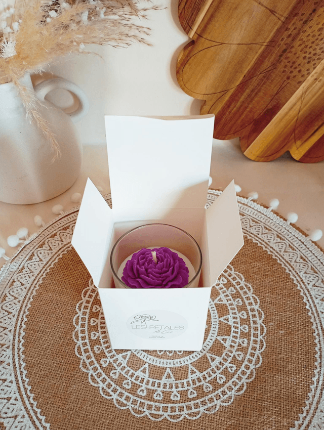 Bougie Fleur petite Pivoine