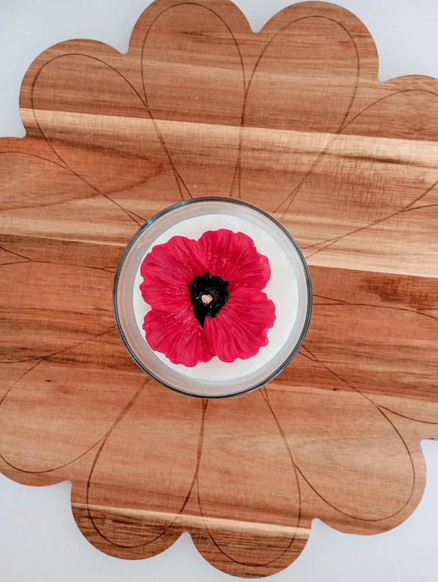Bougie Fleur Coquelicot 