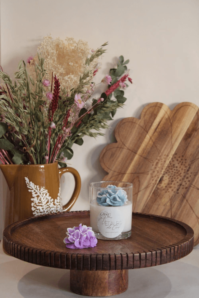 Bougie Fleur Hortensia 