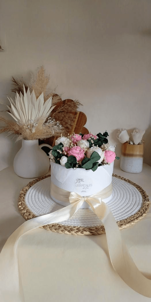 Bouquet de roses éternelles